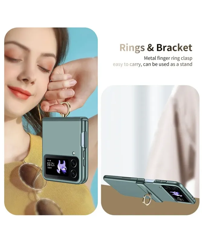 Coque Samsung Galaxy Z Flip 4 Antichoc avec Anneau Support