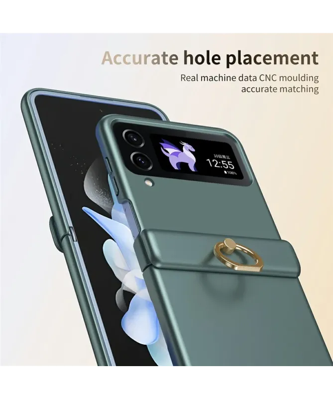 Coque Samsung Galaxy Z Flip 4 Antichoc avec Anneau Support