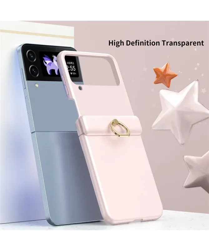 Coque Samsung Galaxy Z Flip 4 Antichoc avec Anneau Support