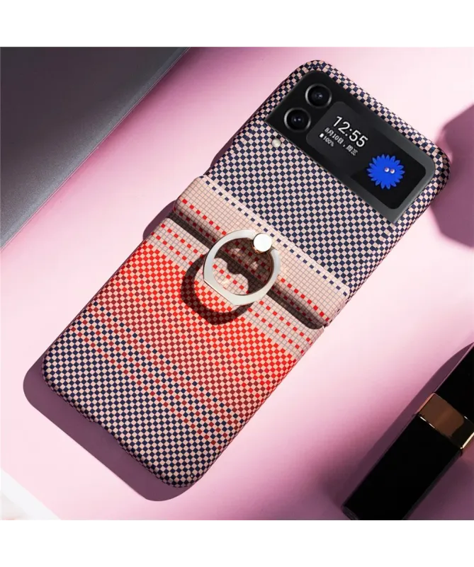 Coque Samsung Galaxy Z Flip 4 / Flip 3 Graphique avec Anneau