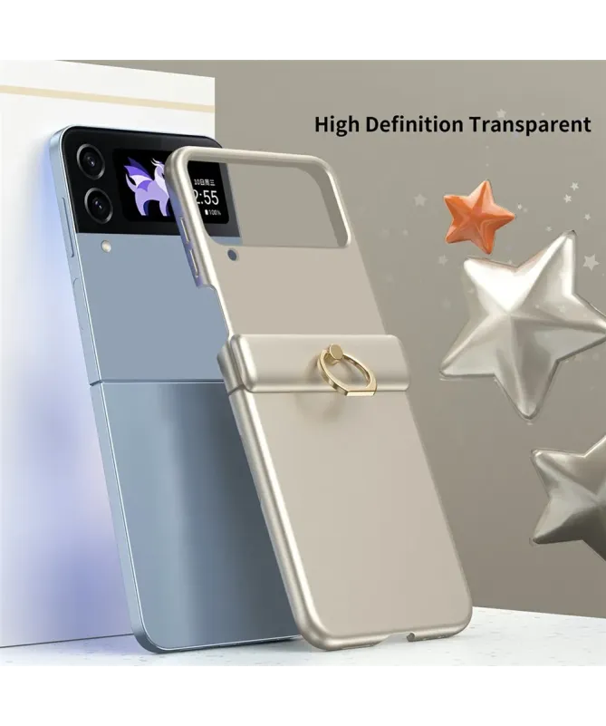 Coque Samsung Galaxy Z Flip 4 Antichoc avec Anneau Support