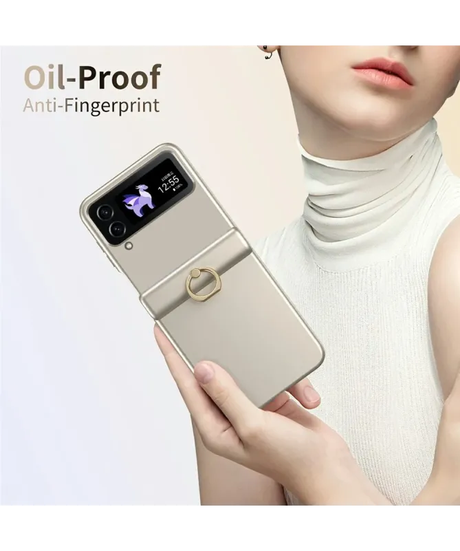 Coque Samsung Galaxy Z Flip 4 Antichoc avec Anneau Support