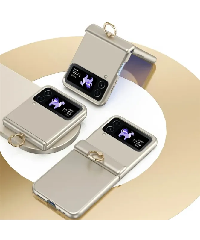 Coque Samsung Galaxy Z Flip 4 Antichoc avec Anneau Support