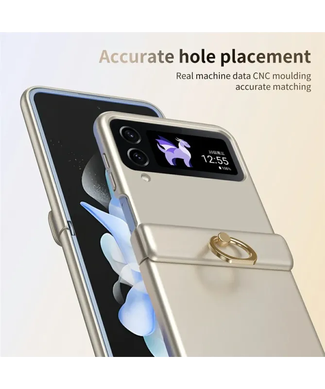 Coque Samsung Galaxy Z Flip 4 Antichoc avec Anneau Support