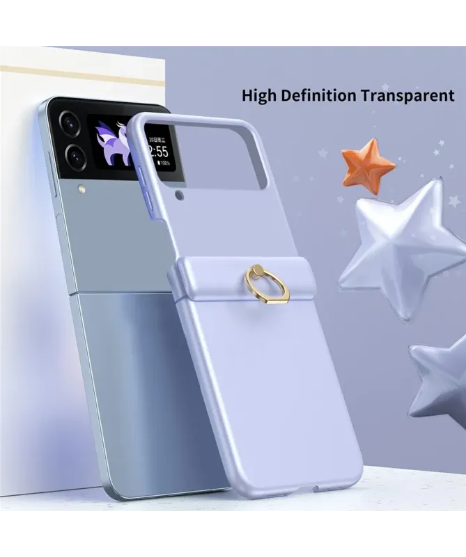 Coque Samsung Galaxy Z Flip 4 Antichoc avec Anneau Support
