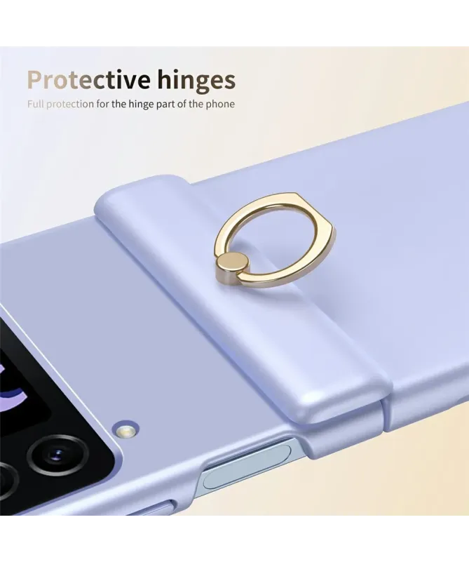 Coque Samsung Galaxy Z Flip 4 Antichoc avec Anneau Support