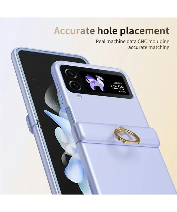 Coque Samsung Galaxy Z Flip 4 Antichoc avec Anneau Support