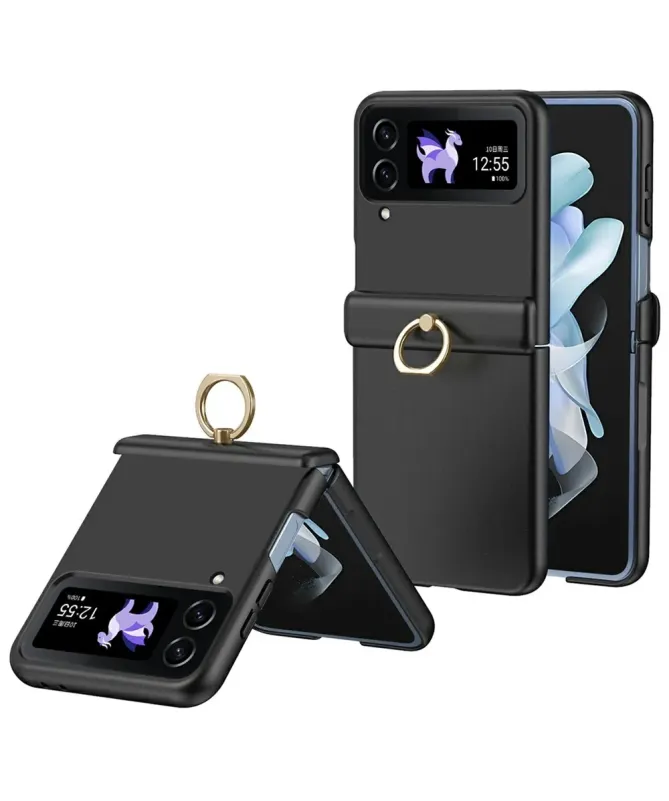 Coque Samsung Galaxy Z Flip 4 Antichoc avec Anneau Support