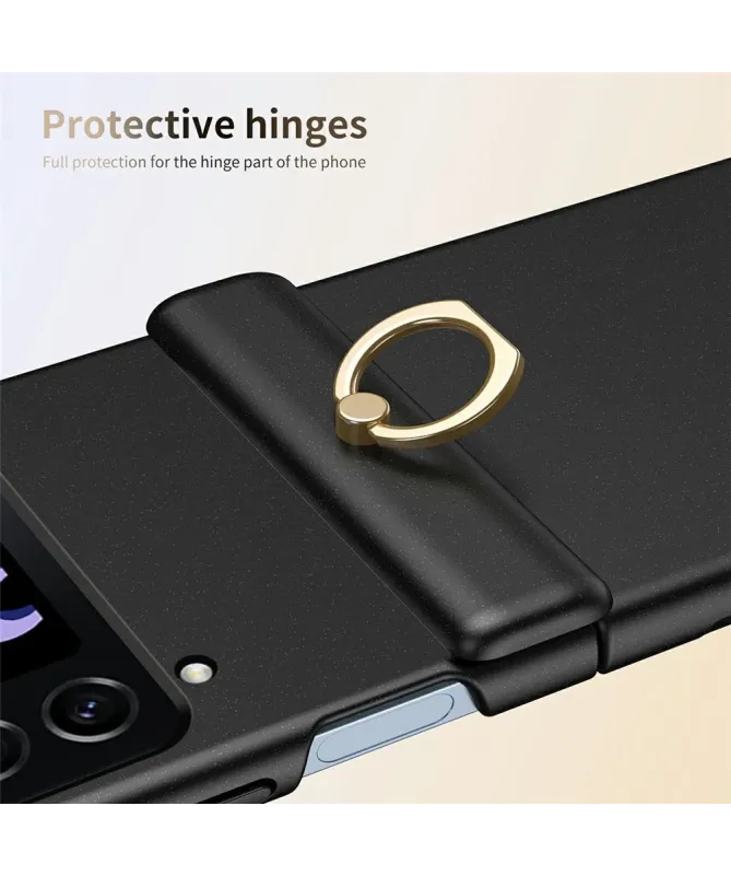 Coque Samsung Galaxy Z Flip 4 Antichoc avec Anneau Support