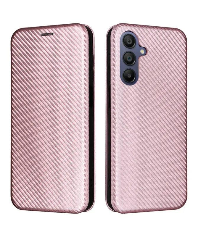Flip Cover Samsung Galaxy A17 5G / A26 5G design fibre de carbone