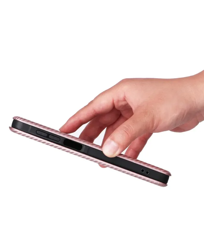 Flip Cover Samsung Galaxy A17 5G / A26 5G design fibre de carbone