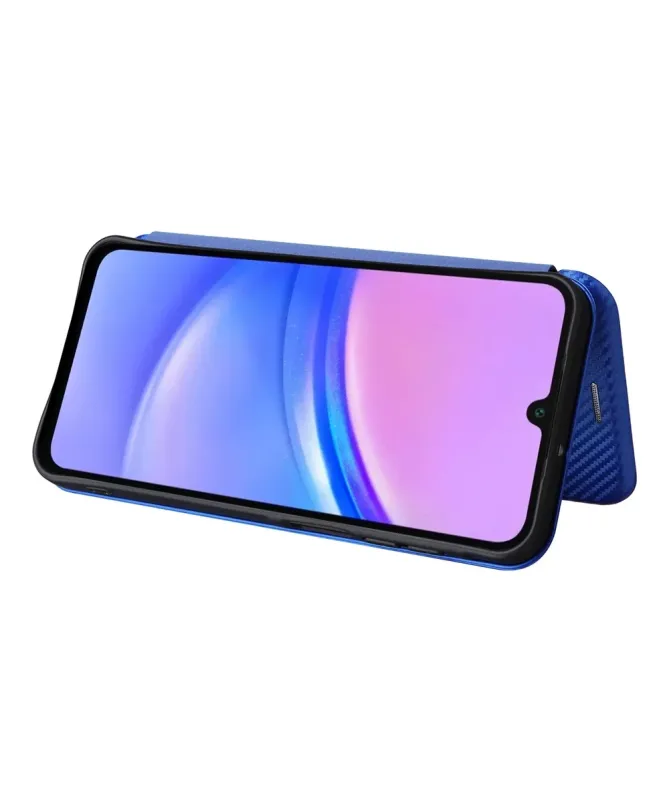 Flip Cover Samsung Galaxy A17 5G / A26 5G design fibre de carbone