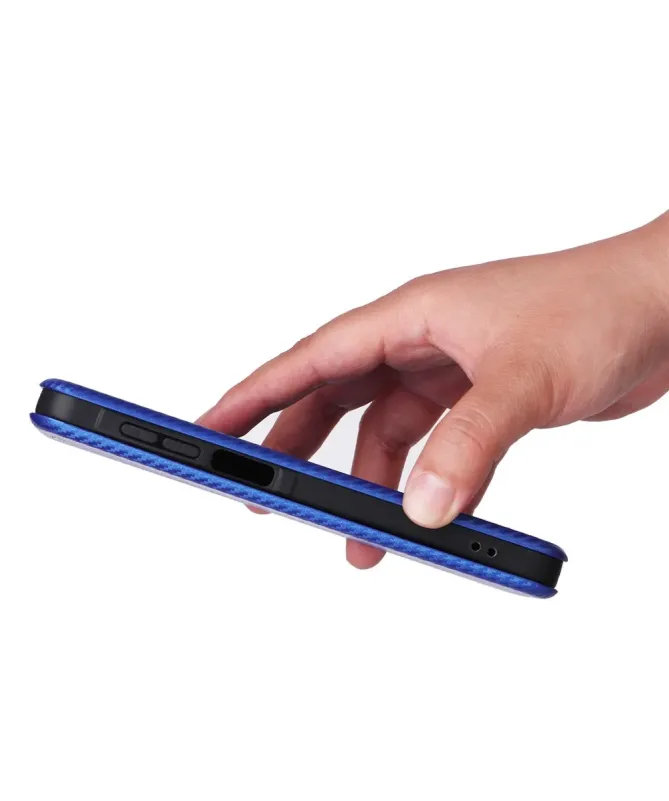 Flip Cover Samsung Galaxy A17 5G / A26 5G design fibre de carbone