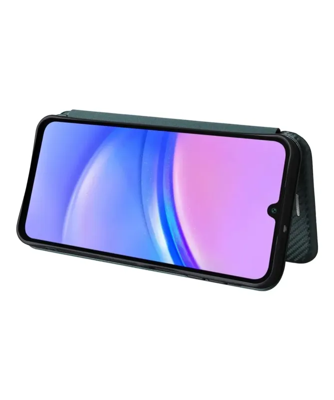 Flip Cover Samsung Galaxy A17 5G / A26 5G design fibre de carbone