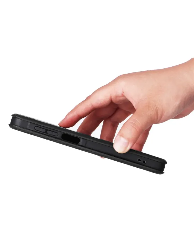 Flip Cover Samsung Galaxy A17 5G / A26 5G design fibre de carbone