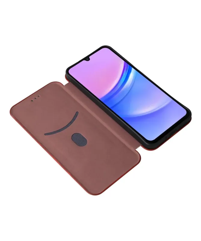 Flip Cover Samsung Galaxy A17 5G / A26 5G design fibre de carbone