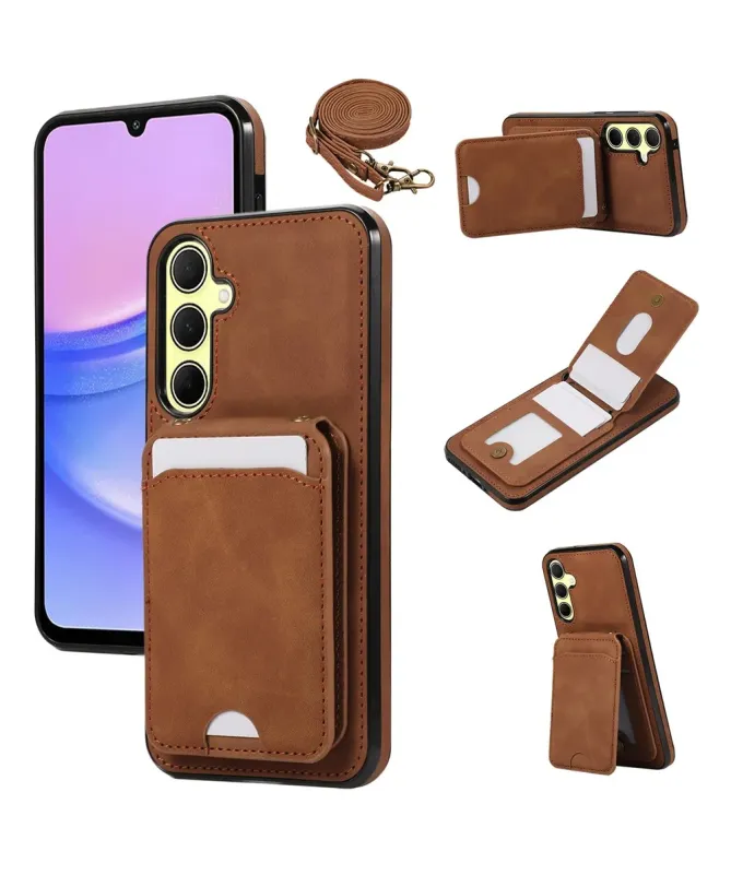Coque Samsung Galaxy A17 5G / A26 5G Portefeuille et Bandoulière