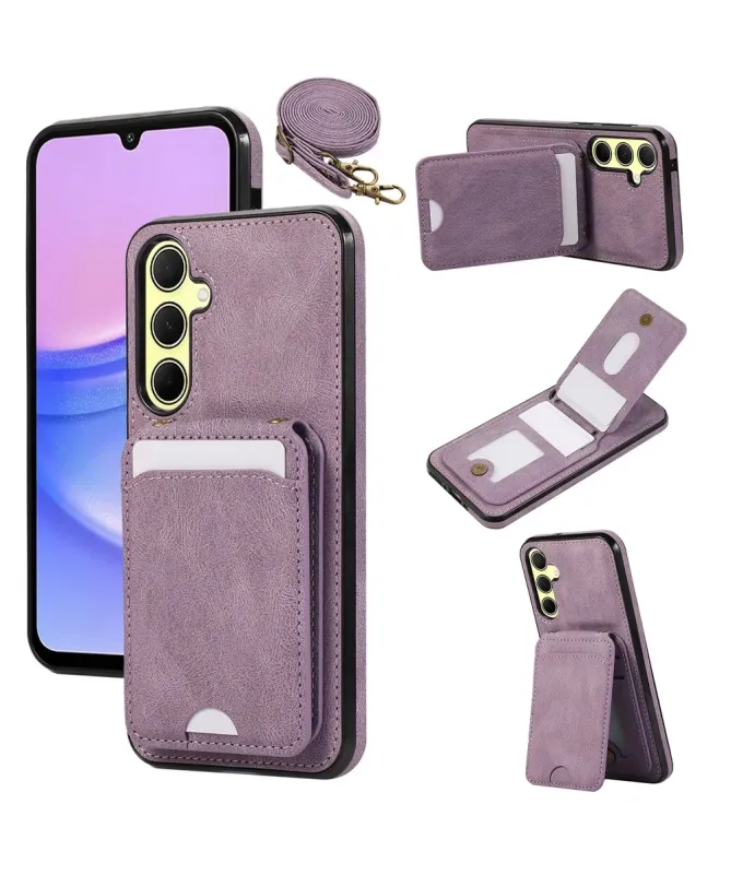 Coque Samsung Galaxy A17 5G / A26 5G Portefeuille et Bandoulière