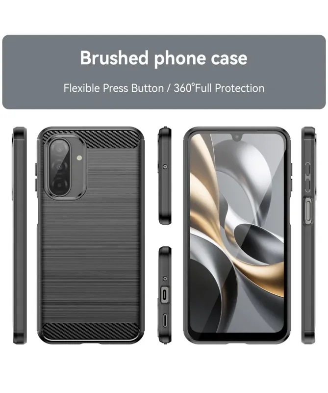 Coque Samsung Galaxy A17 5G flexible effet brossé