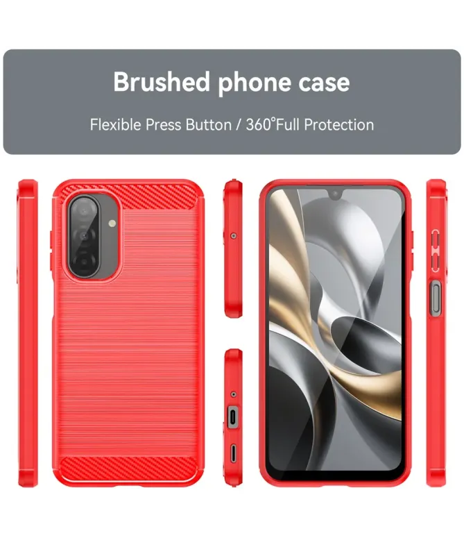 Coque Samsung Galaxy A17 5G flexible effet brossé