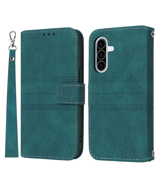 Housse Samsung Galaxy A17 / A26 5G Effet Cuir et Lignes