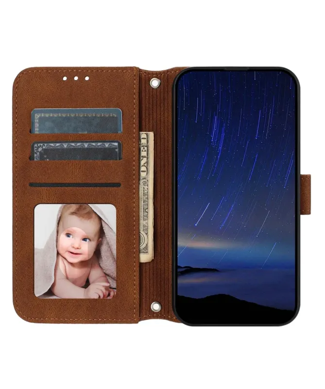 Housse Samsung Galaxy A17 / A26 5G Effet Cuir et Lignes