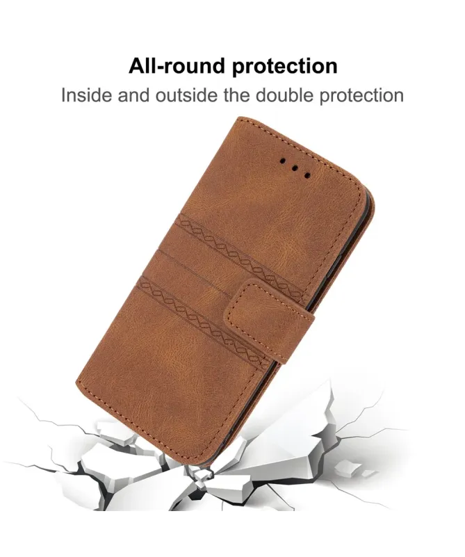 Housse Samsung Galaxy A17 / A26 5G Effet Cuir et Lignes