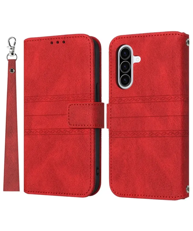 Housse Samsung Galaxy A17 / A26 5G Effet Cuir et Lignes