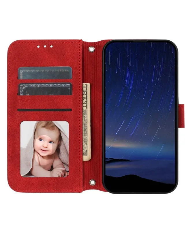 Housse Samsung Galaxy A17 / A26 5G Effet Cuir et Lignes