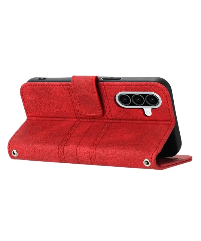 Housse Samsung Galaxy A17 / A26 5G Effet Cuir et Lignes