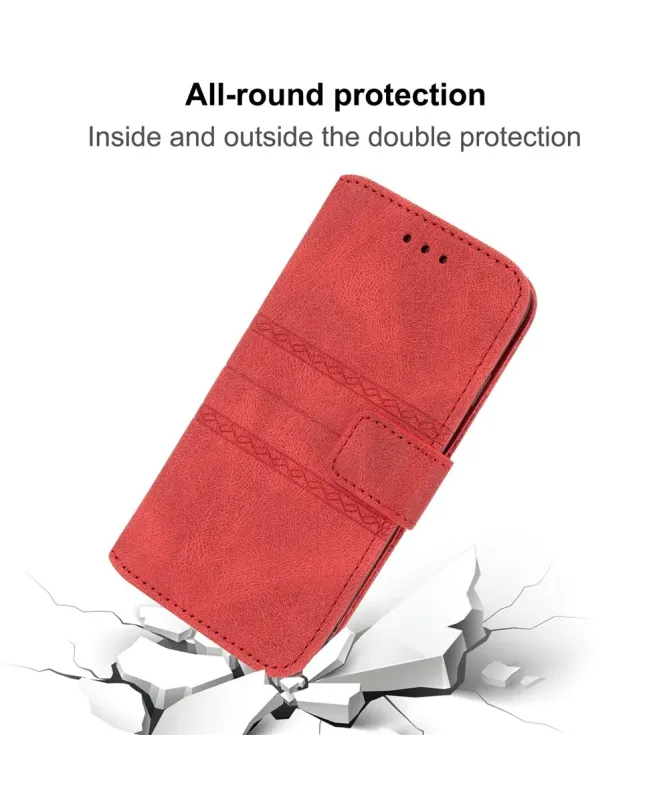 Housse Samsung Galaxy A17 / A26 5G Effet Cuir et Lignes