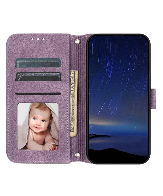 Housse Samsung Galaxy A17 / A26 5G Effet Cuir et Lignes