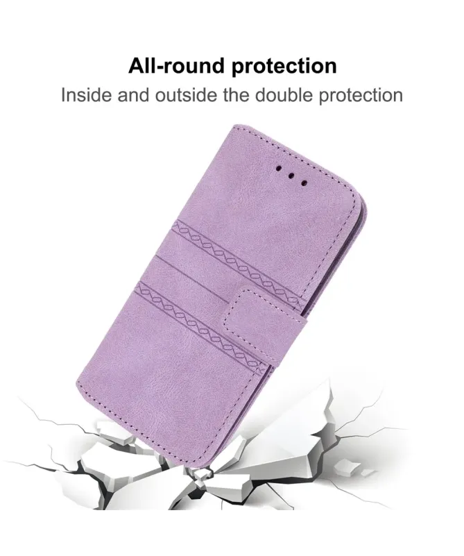 Housse Samsung Galaxy A17 / A26 5G Effet Cuir et Lignes