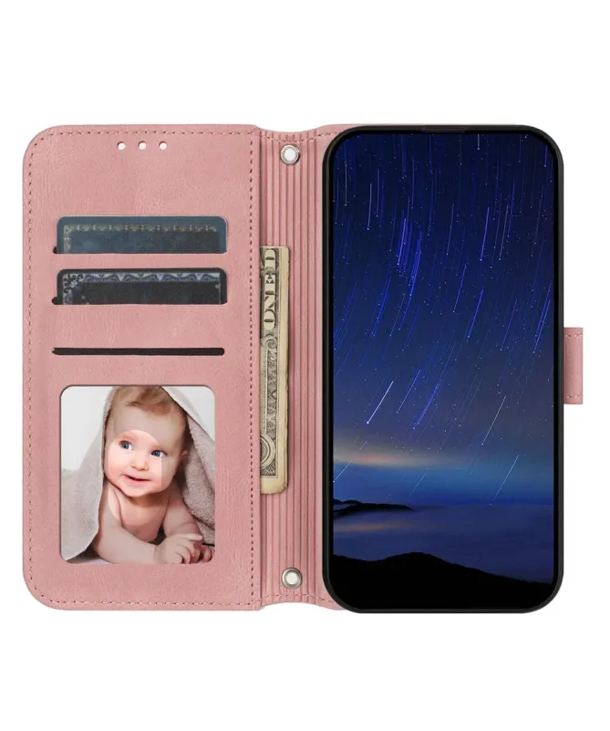 Housse Samsung Galaxy A17 / A26 5G Effet Cuir et Lignes