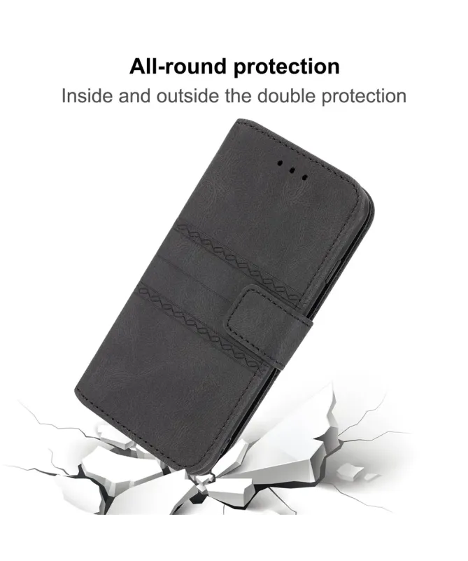 Housse Samsung Galaxy A17 / A26 5G Effet Cuir et Lignes
