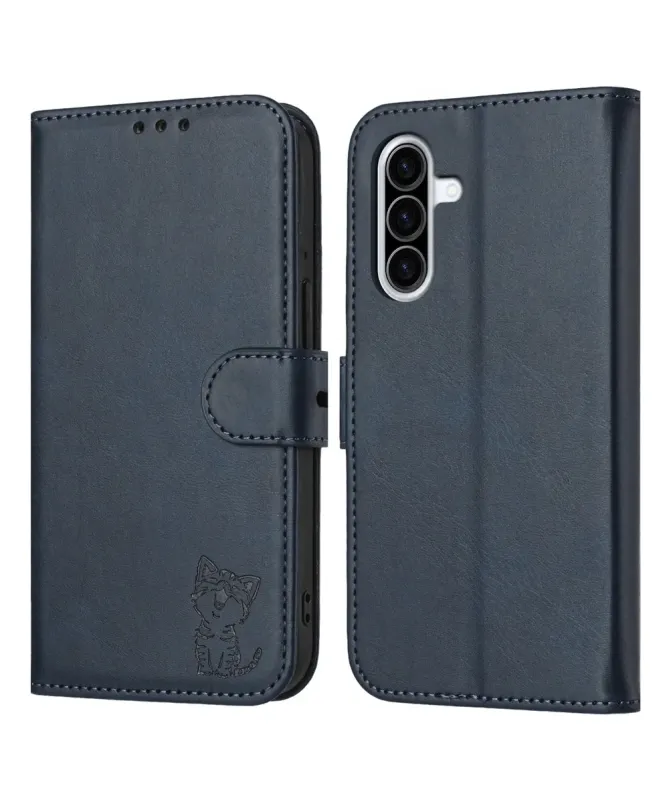 Housse Samsung Galaxy A17 5G / A26 5G Chaton effet cuir mat