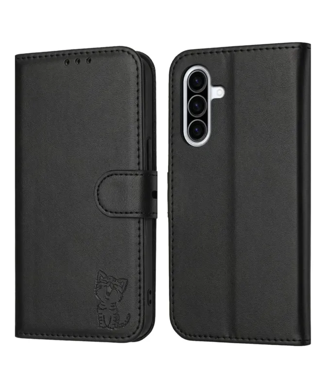 Housse Samsung Galaxy A17 5G / A26 5G Chaton effet cuir mat