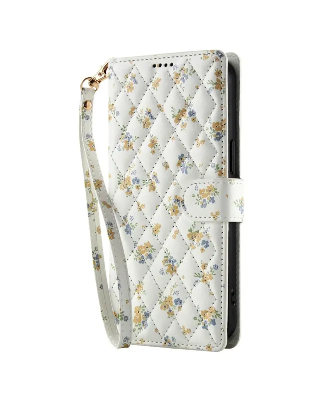 Housse Samsung Galaxy A17 5G / A26 5G Matelassée et Fleurs Jaunes