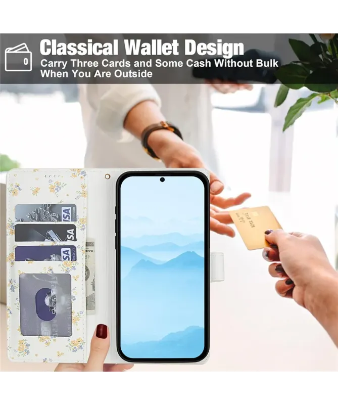 Housse Samsung Galaxy A17 5G / A26 5G Matelassée et Fleurs Jaunes