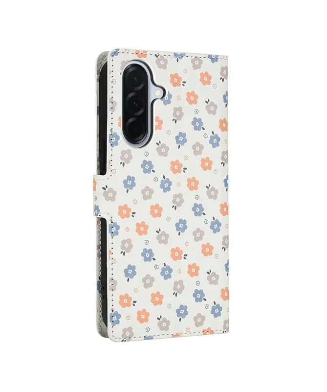Housse Samsung Galaxy A17 5G / A26 5G Matelassée et Petites Fleurs