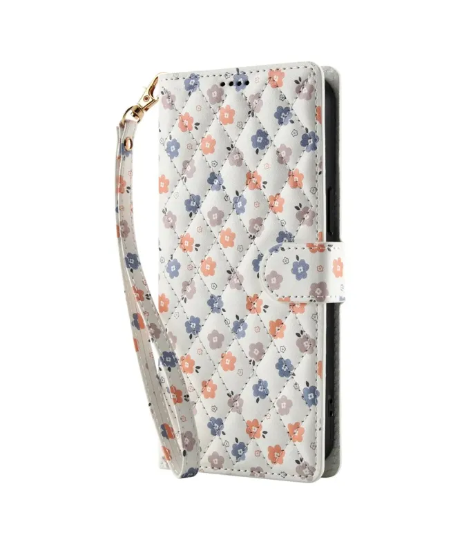 Housse Samsung Galaxy A17 5G / A26 5G Matelassée et Petites Fleurs