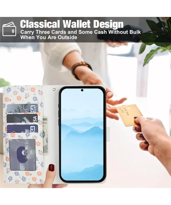 Housse Samsung Galaxy A17 5G / A26 5G Matelassée et Petites Fleurs