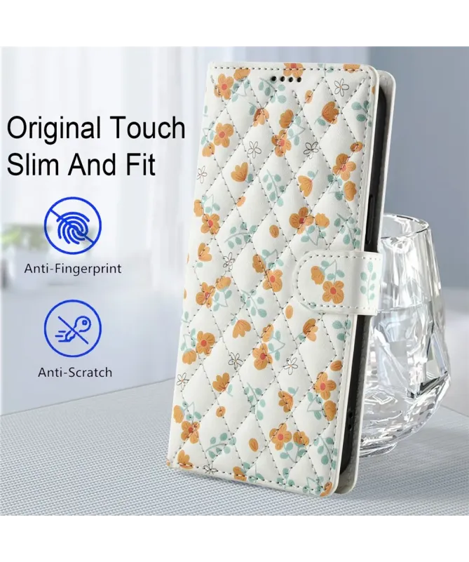 Housse Samsung Galaxy A17 5G / A26 5G Matelassée Pâquerettes