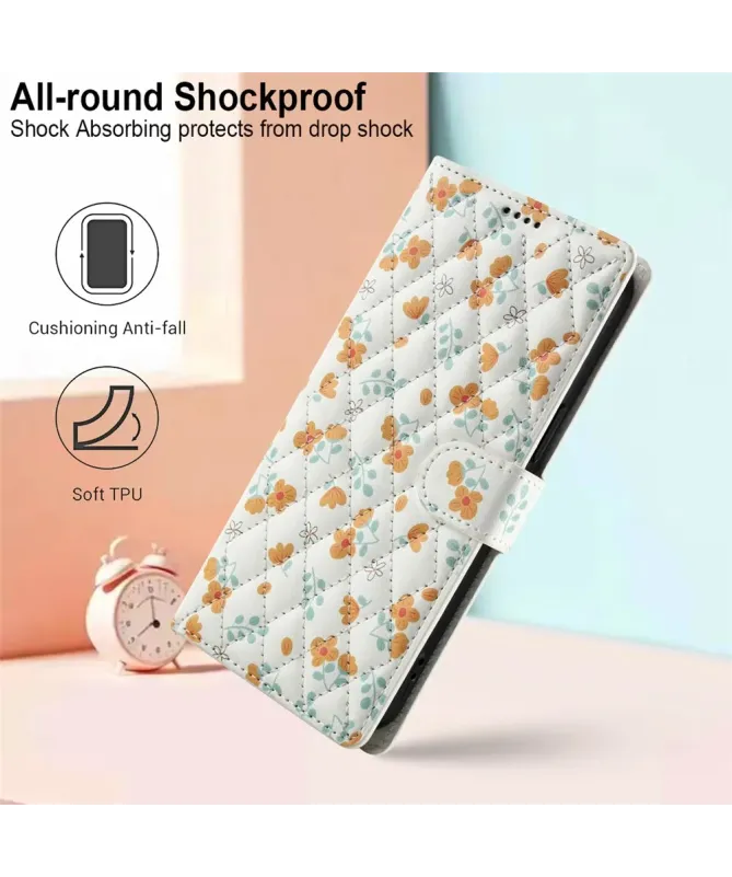 Housse Samsung Galaxy A17 5G / A26 5G Matelassée Pâquerettes