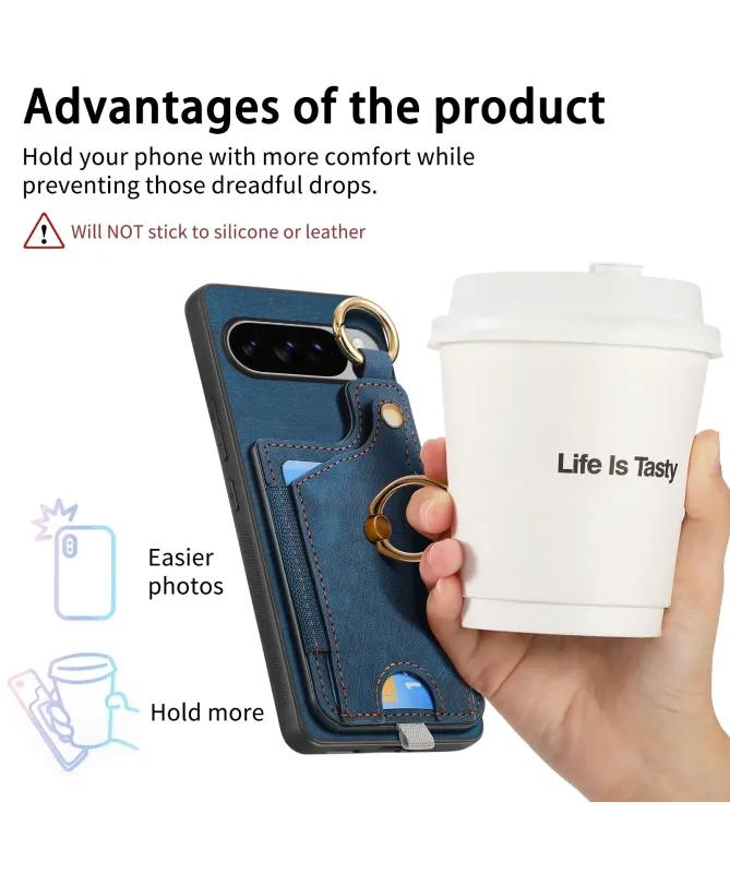 Coque Google Pixel 10 Pro XL avec Porte-cartes et Anneau