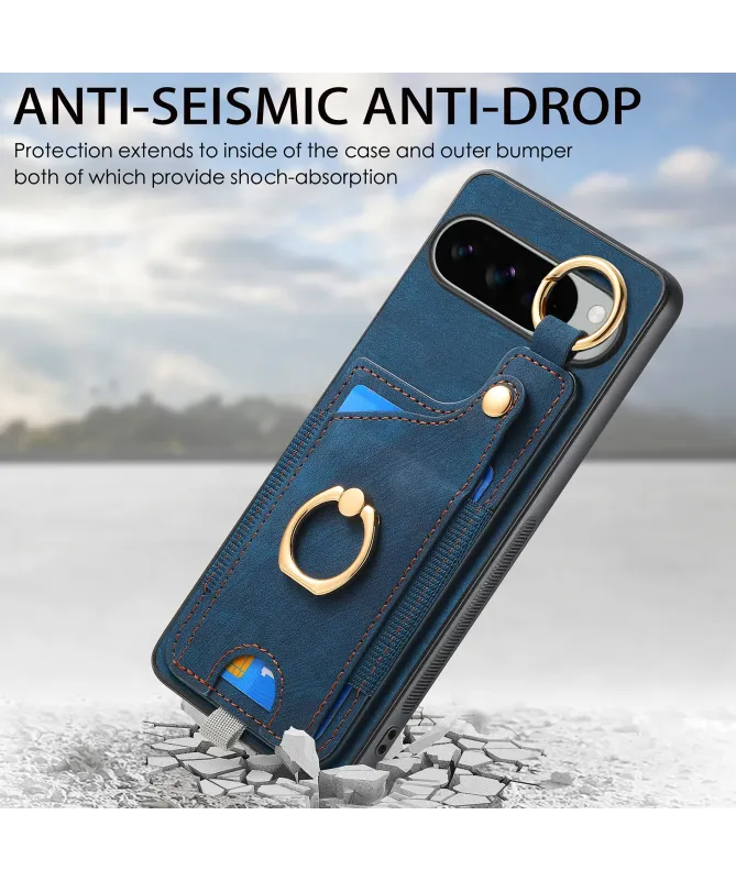 Coque Google Pixel 10 Pro XL avec Porte-cartes et Anneau