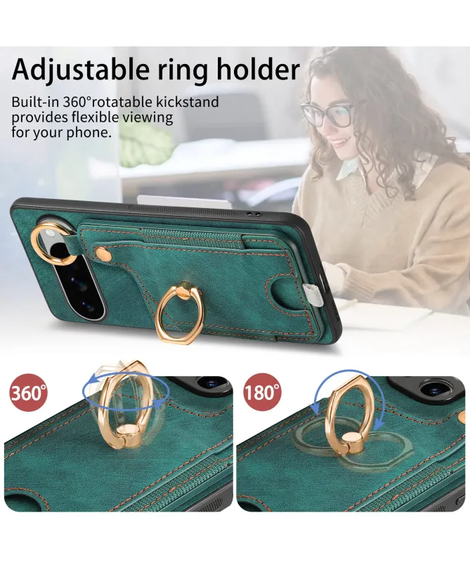 Coque Google Pixel 10 Pro XL avec Porte-cartes et Anneau