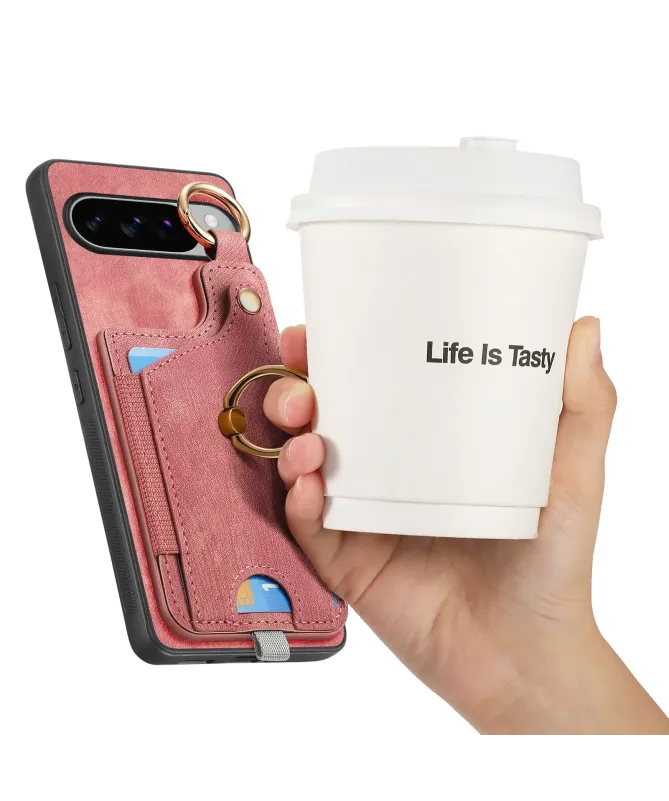 Coque Google Pixel 10 Pro XL avec Porte-cartes et Anneau