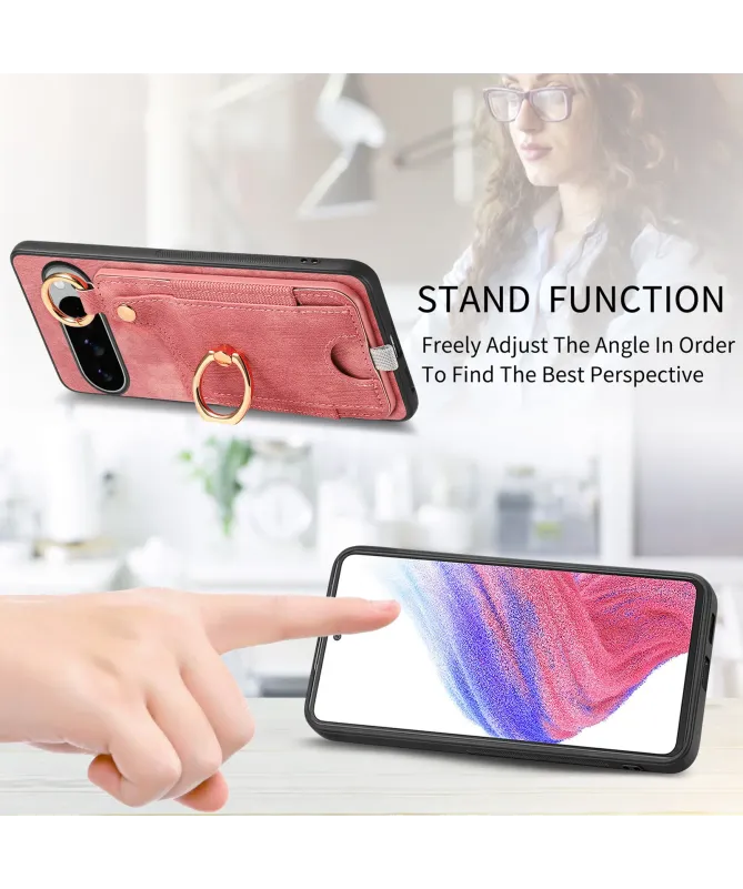 Coque Google Pixel 10 Pro XL avec Porte-cartes et Anneau
