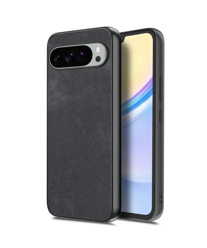 Coque Google Pixel 10 Pro XL Effet Cuir Vintage | RETROVA Noir - photo 16